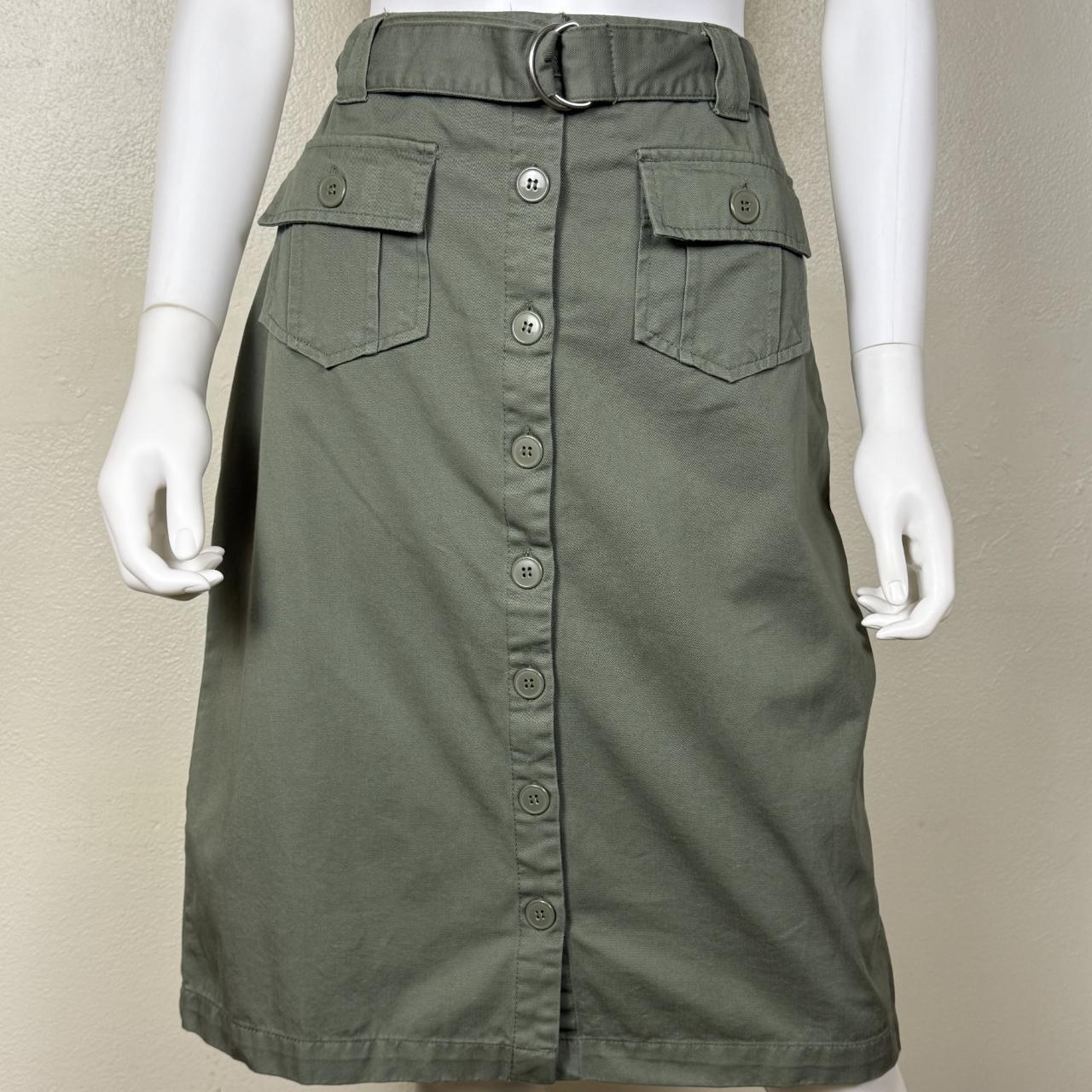 Basic Editions Women's Skirt - Green - 32" – Basi… - image 1