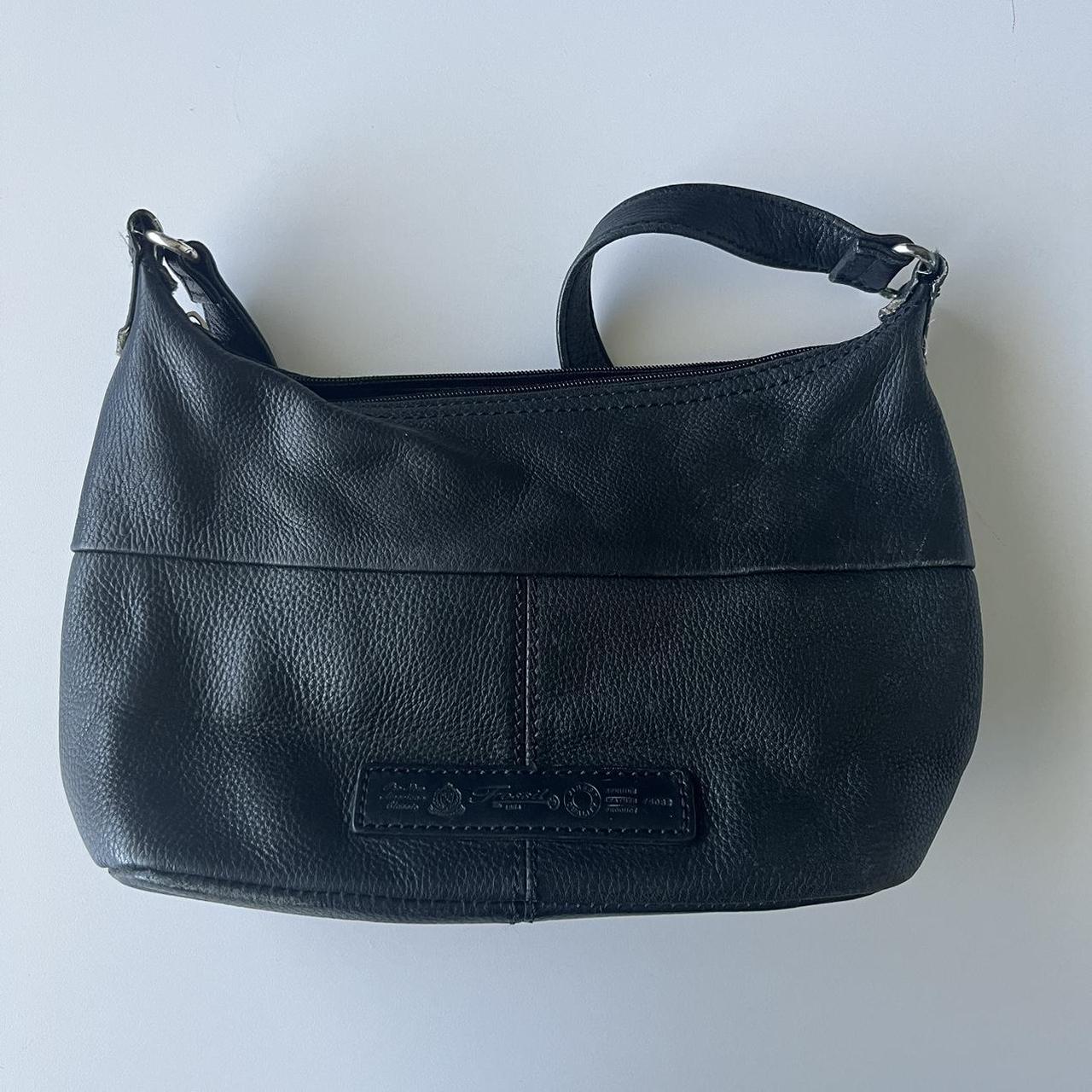 black leather fossil bag - perfect everyday bag, can... - Depop