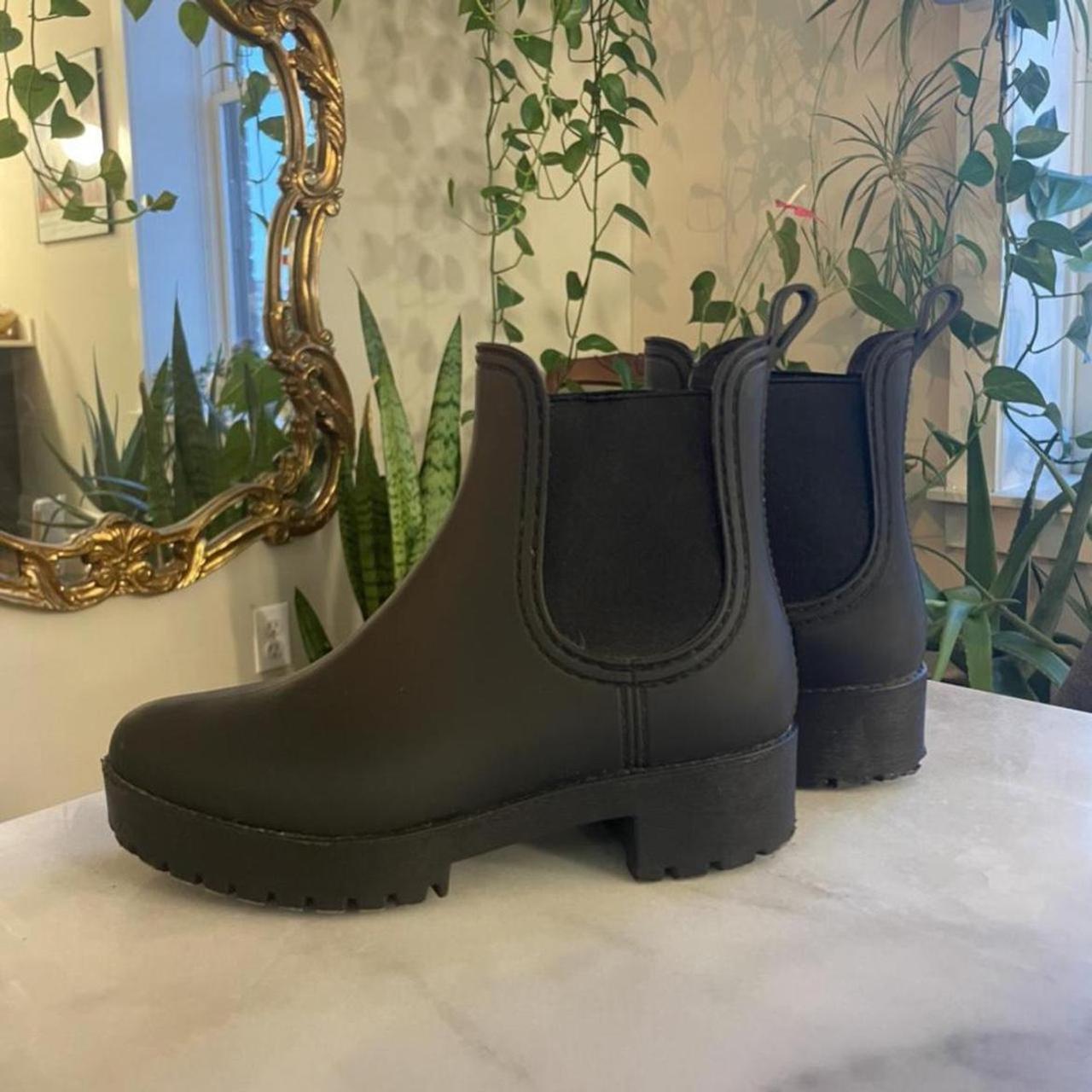 jeffrey campbell cloudy rain boot. worn slightly on. Depop