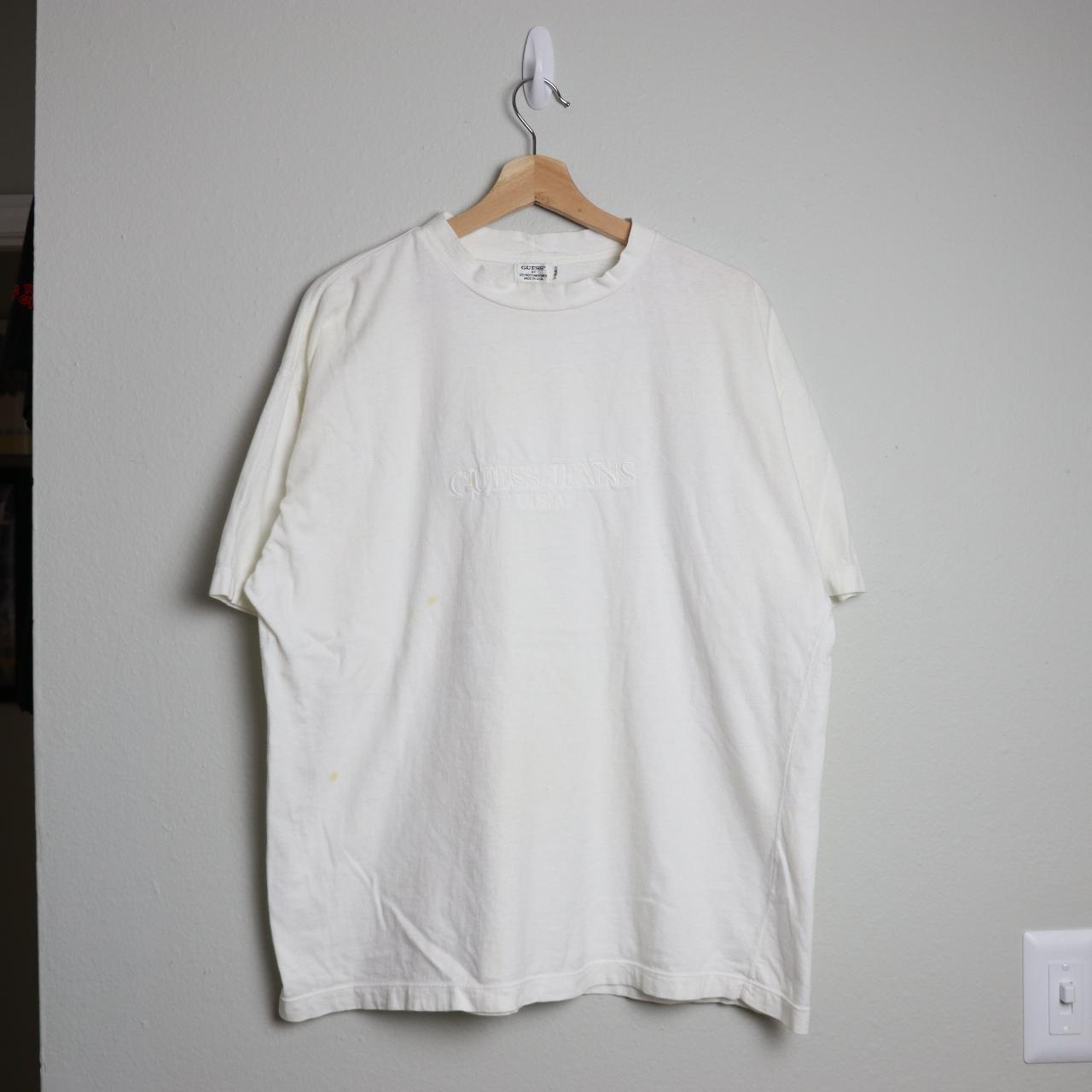 Guess Men's White T-shirt | Depop