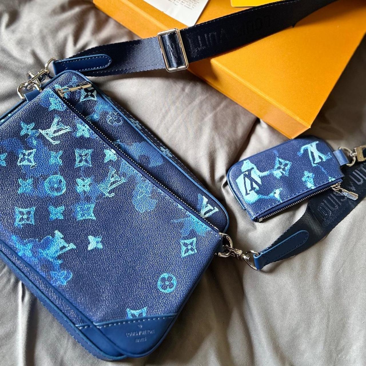Lv trio bag watermark blue 🌊🔷, Available in