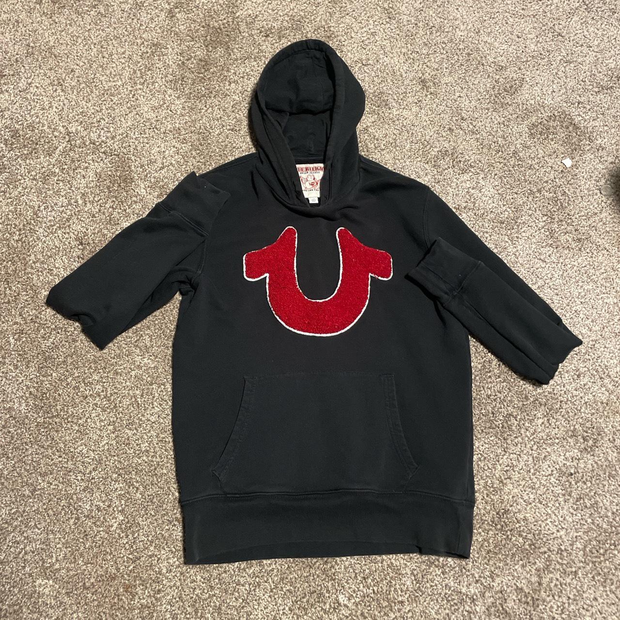 small true religion hoodie Depop