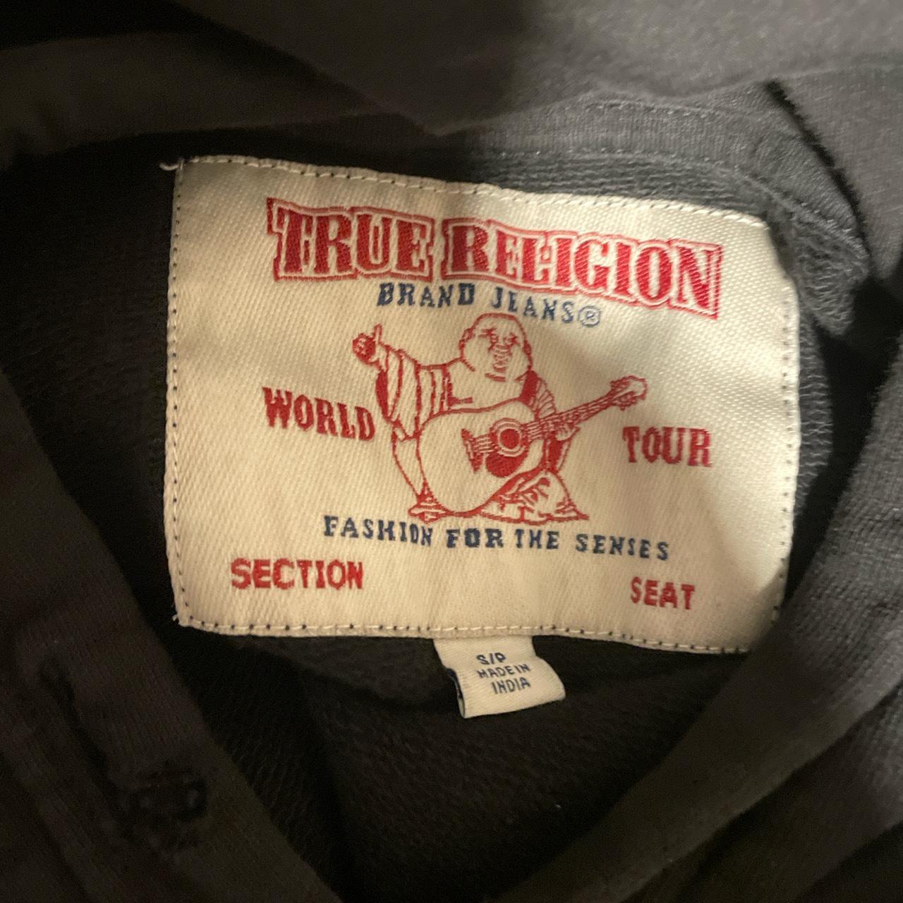 small true religion hoodie Depop