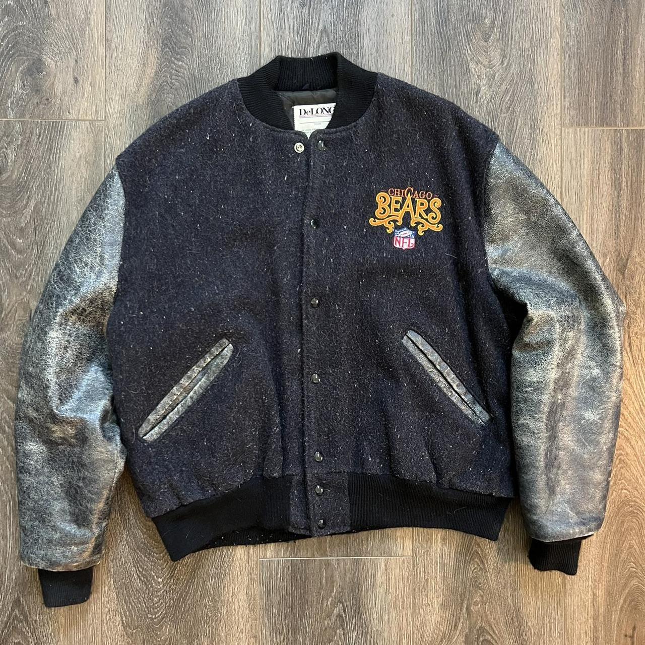 Vintage Chicago Bears Jacket~ Made in the USA in - Depop