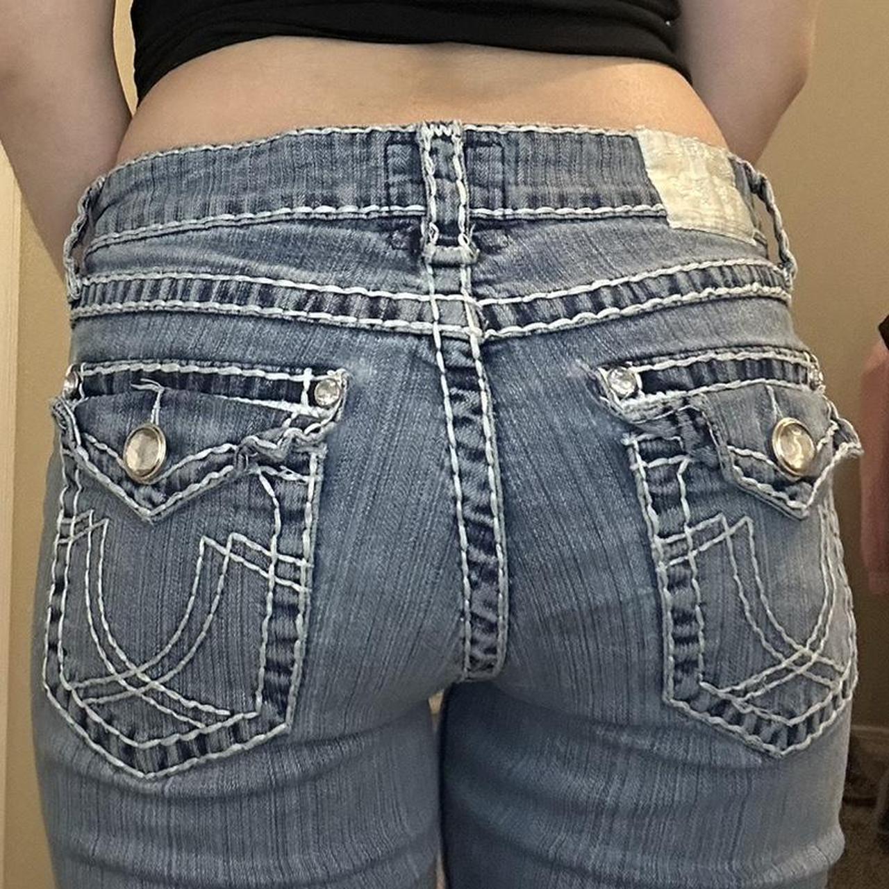 LA Idol jeans. Flared. Size 9 good condition. These... - Depop