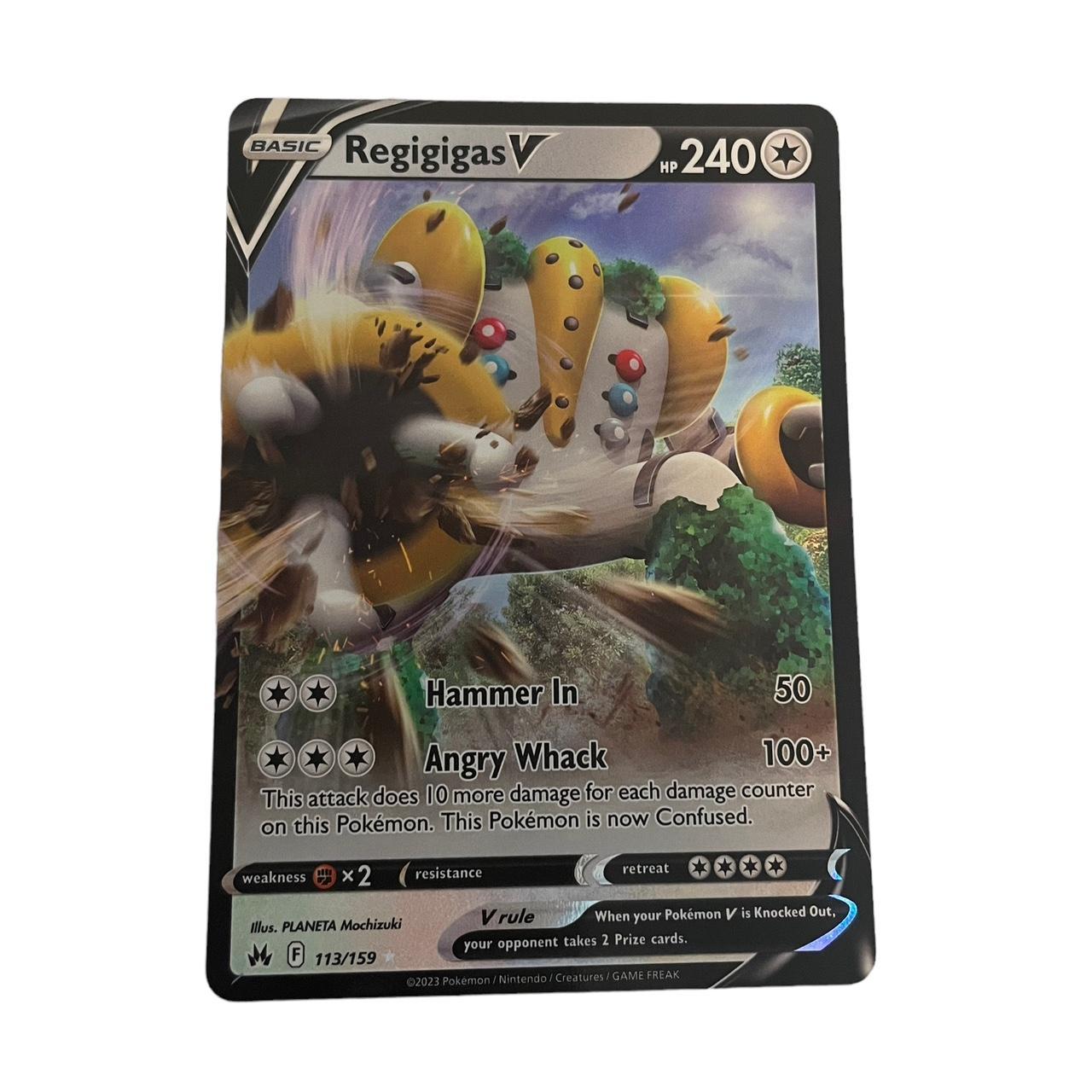 Regigigas V 113/159 Pokemon 2023 Full Art Crown Zenith