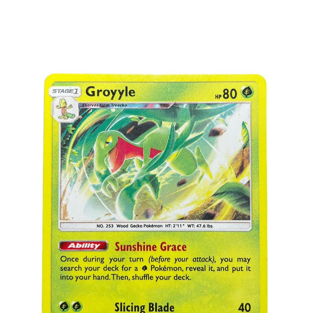 ✿ grovyle 21/214 sun & moon lost thunder rare error | Depop