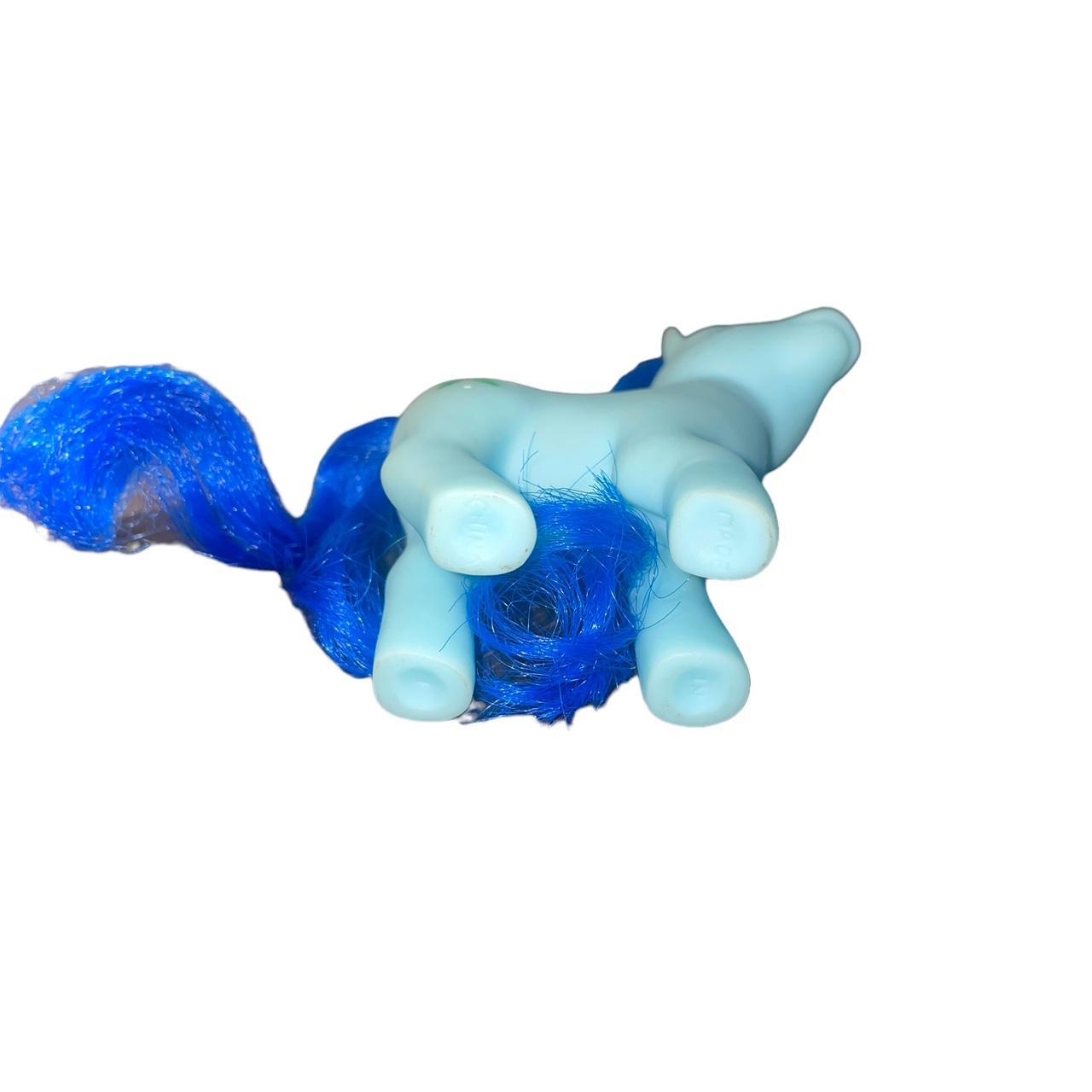 ✿ 1980s vintage my little pony blue horse with dark | Depop