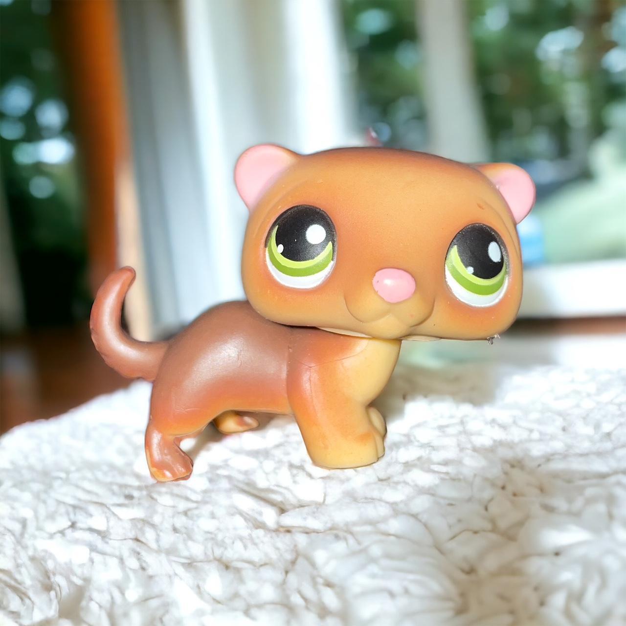 ✿ littlest pet shop 209 brown tan ferret