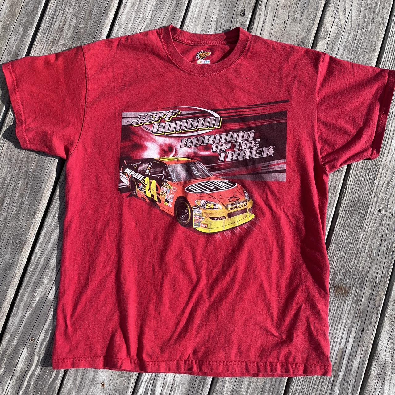 NASCAR Men's Red T-shirt | Depop