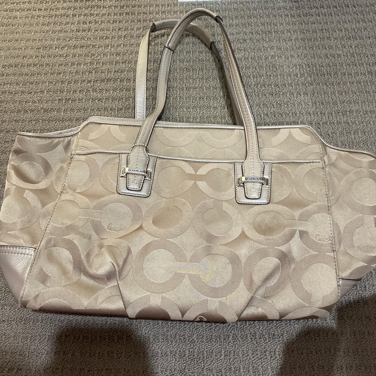 Vintage coach brown large handbag / tote bag. In a... - Depop