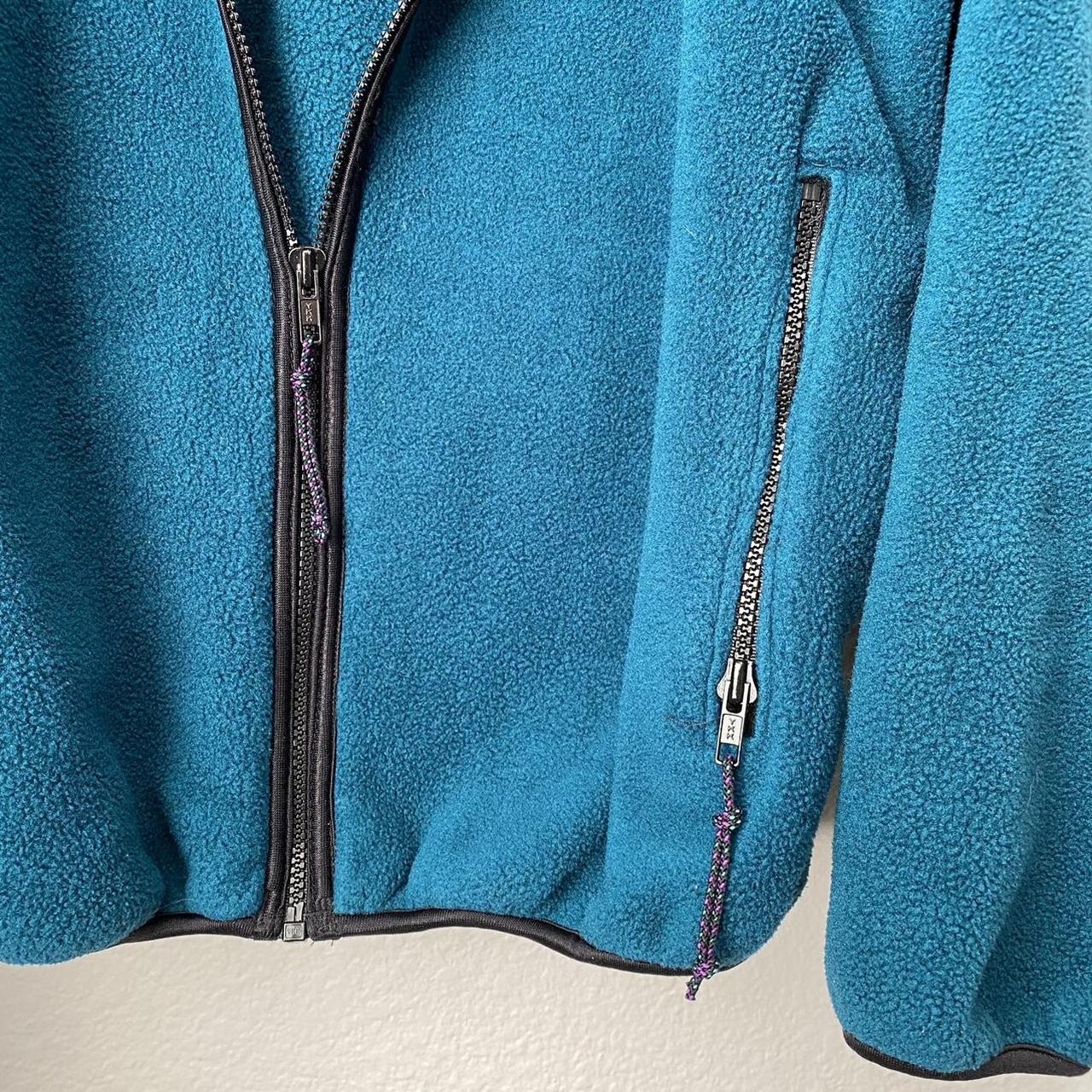 rei fleece jacket cyan / turquoise purple & teal... - Depop