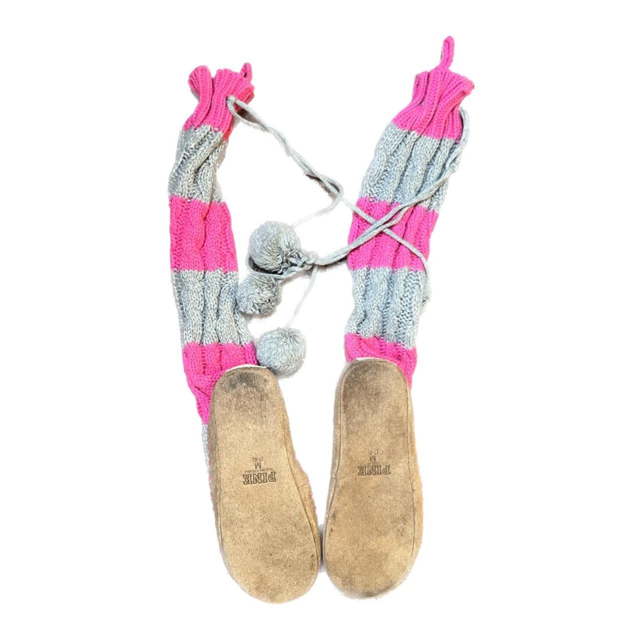 Victoria secret store pink slipper boots