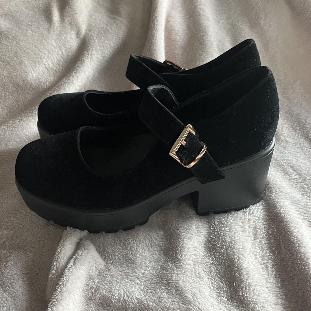 sai black suede mary janes