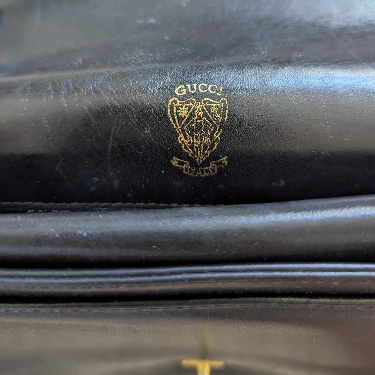 Authentic vintage Gucci shoulder bag 1960s era Dark - Depop