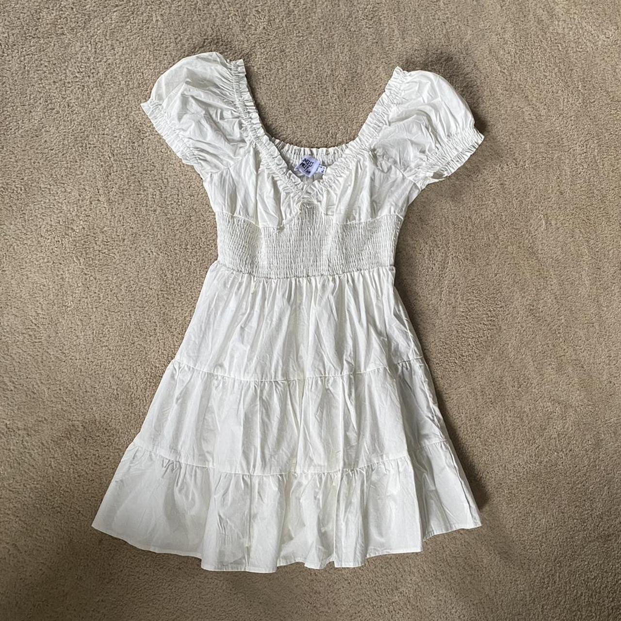 PRINCESS POLLY WHITE FRILLY BABYDOLL DRESS 🤍🩷🤍 look... - Depop