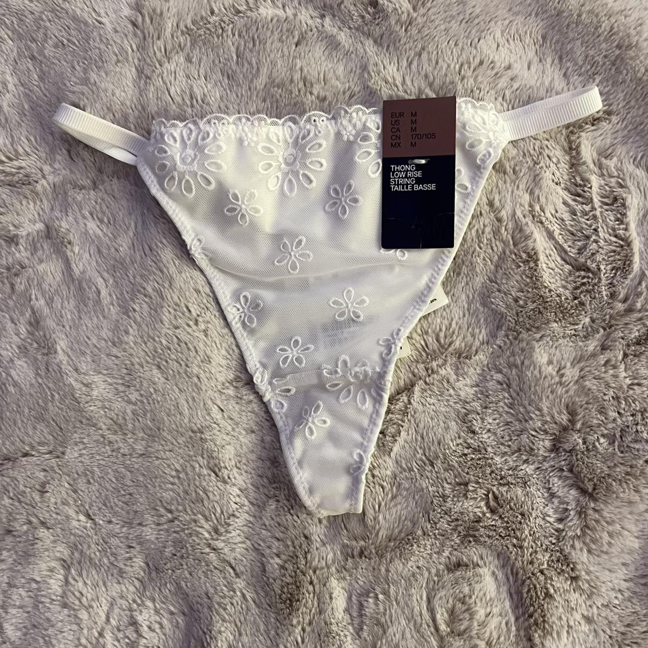 H&M Women's White Panties Depop