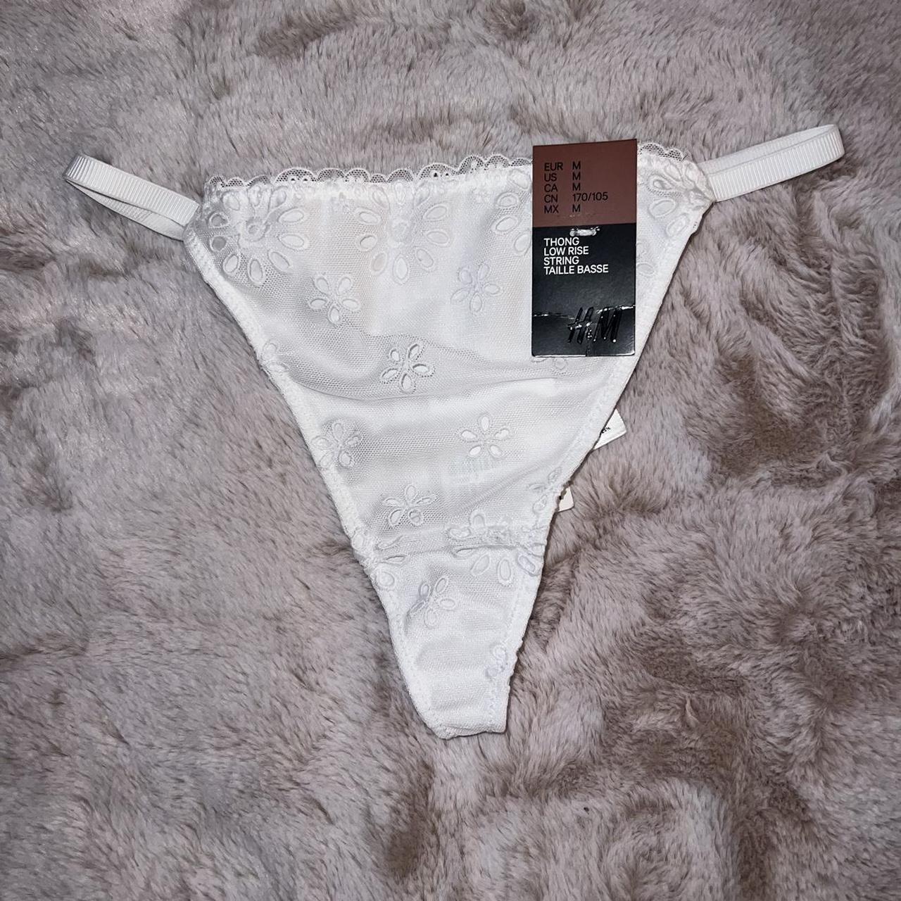 H&M Women's White Panties Depop