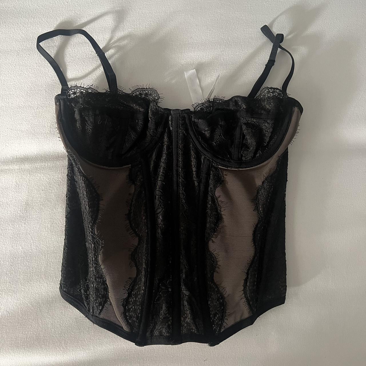 Urban Outfitters black corset Size - Depop