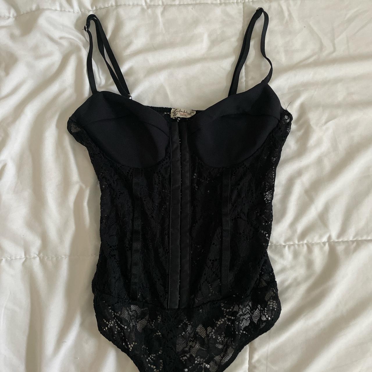 free people lace bodysuit corset, perfect condition