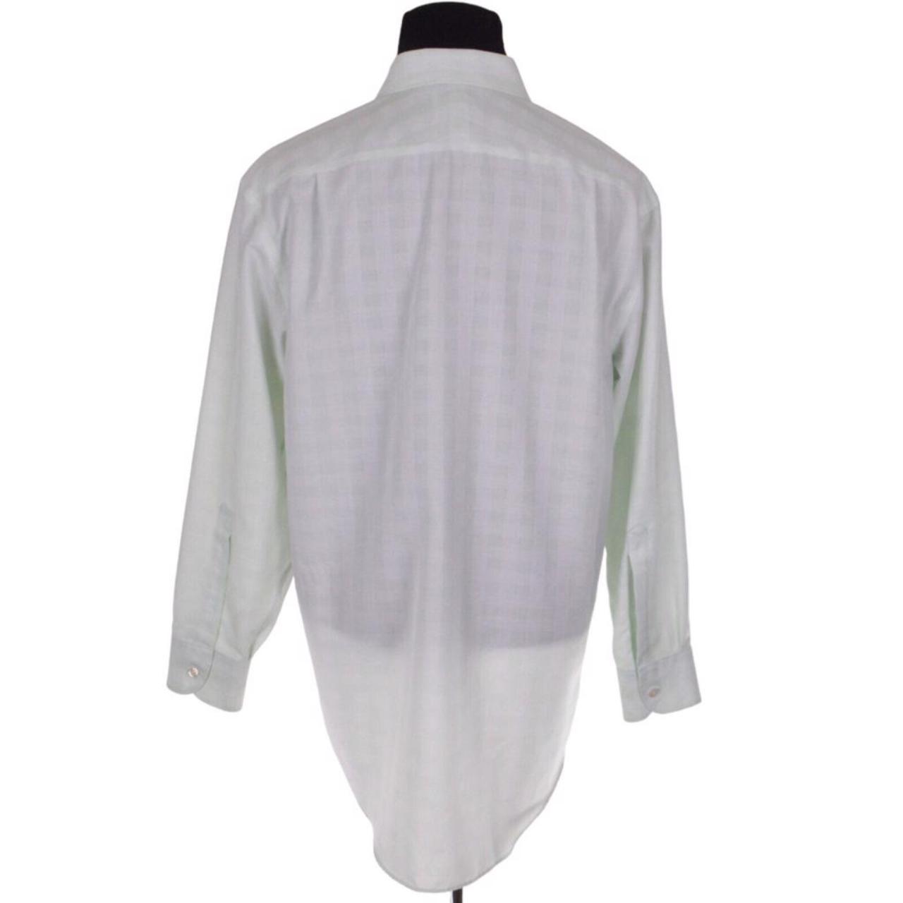 Charles Tyrwhitt Men's Green and White Shirt (2)