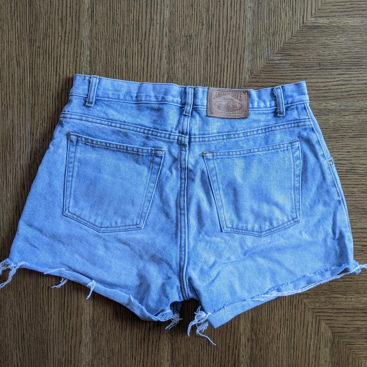 Vintage 90s American Eagle Denim Cutoff Shorts •... - Depop