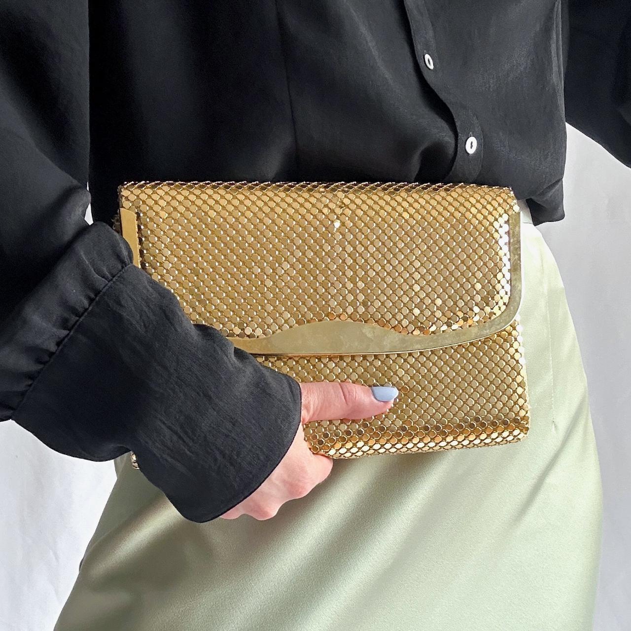 Vintage Gold Chainmail Clutch 80s Vintage Style as... - Depop