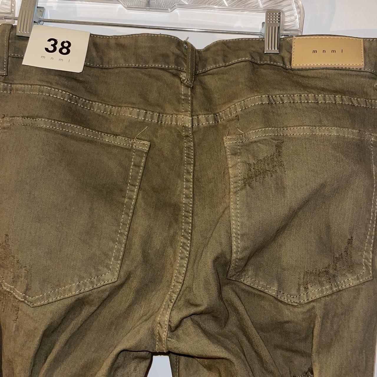 Mnml la x289 skinny denim in brown mud wash M | Depop