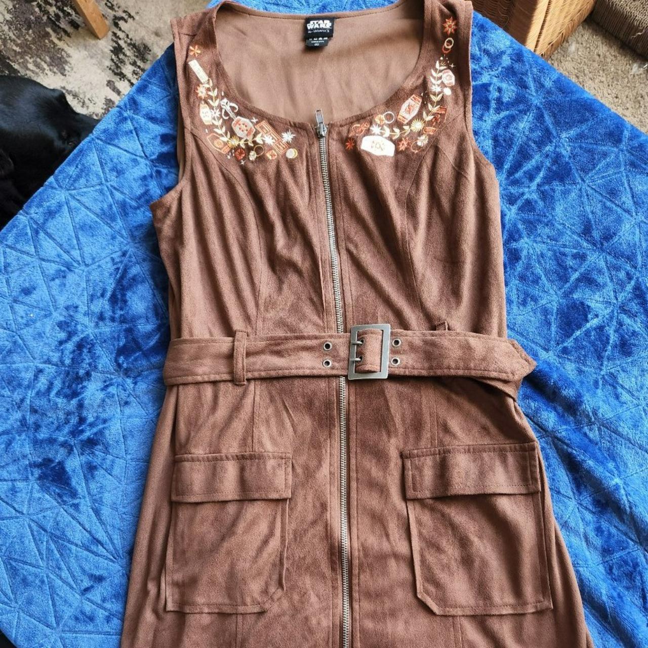 Star Wars Women's Pink and Brown Dress Depop