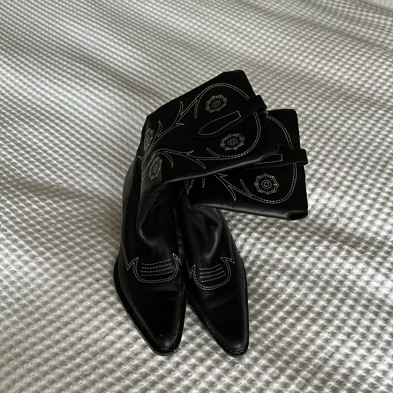 franco sarto cowboy ankle boots