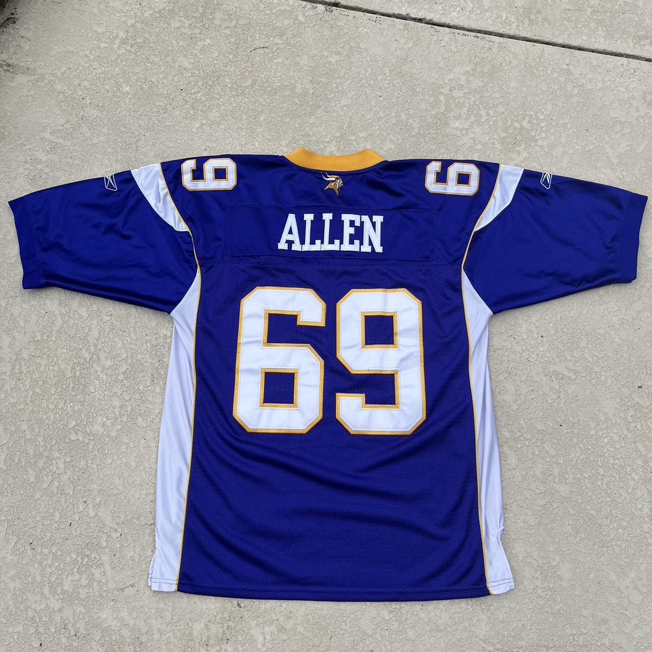 Reebok NFL Equipment Minnesota Vikings #69 Jared Allen Purple