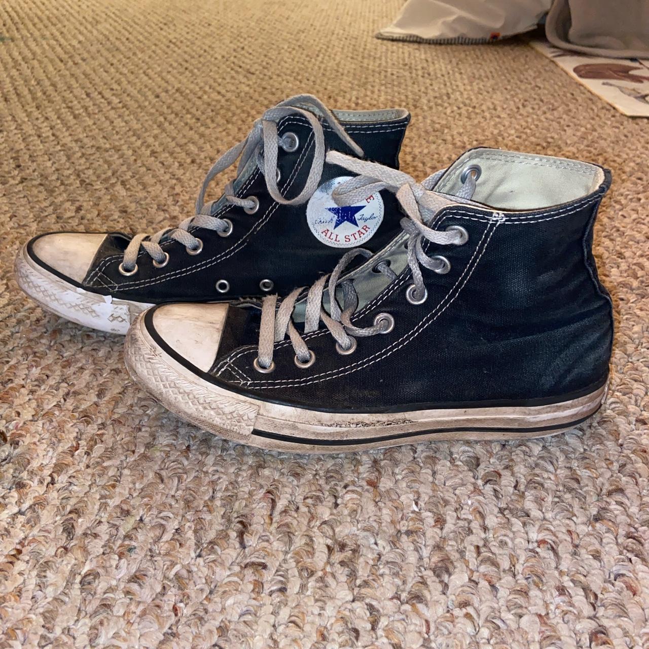 Converse Women's Black Trainers Depop