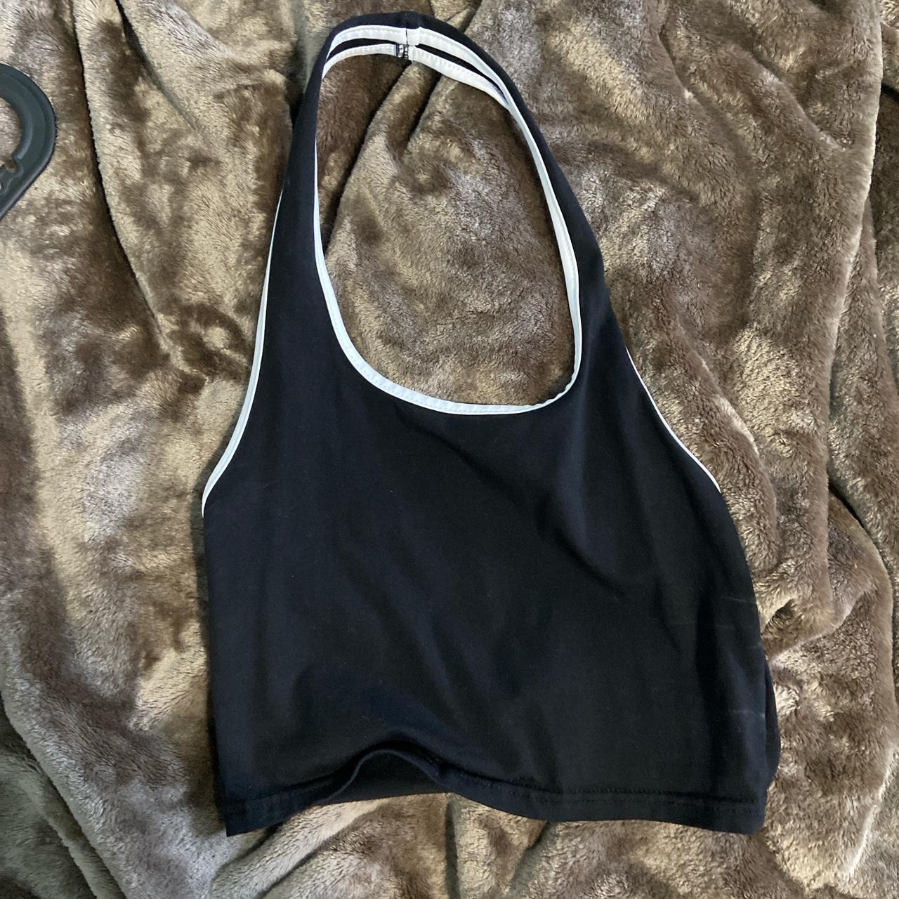 small vintage halterneck crop top. Barely worn, like... - Depop