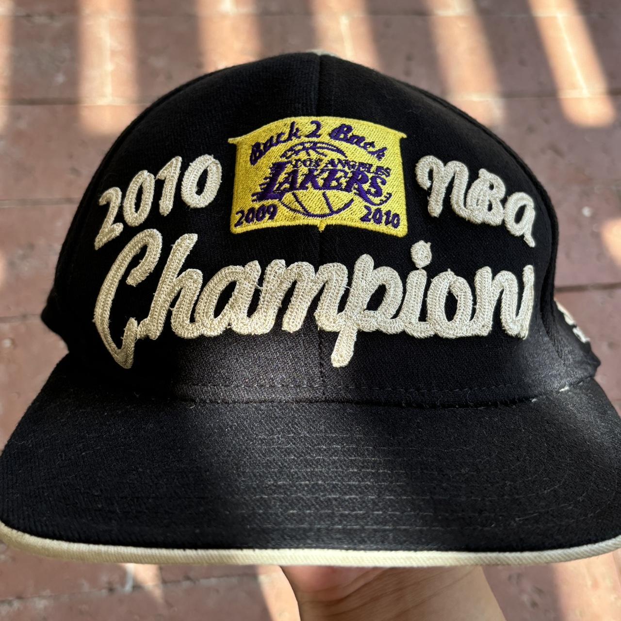 Vintage Adidas Lakers 2010 Back To orders Back NBA Championship Hat New