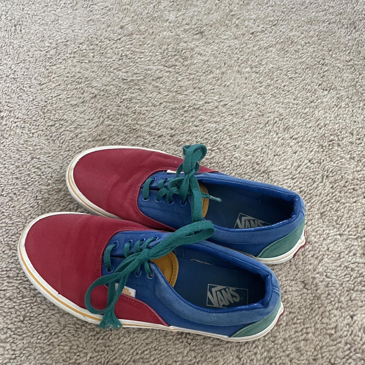 Green yellow outlet red blue vans