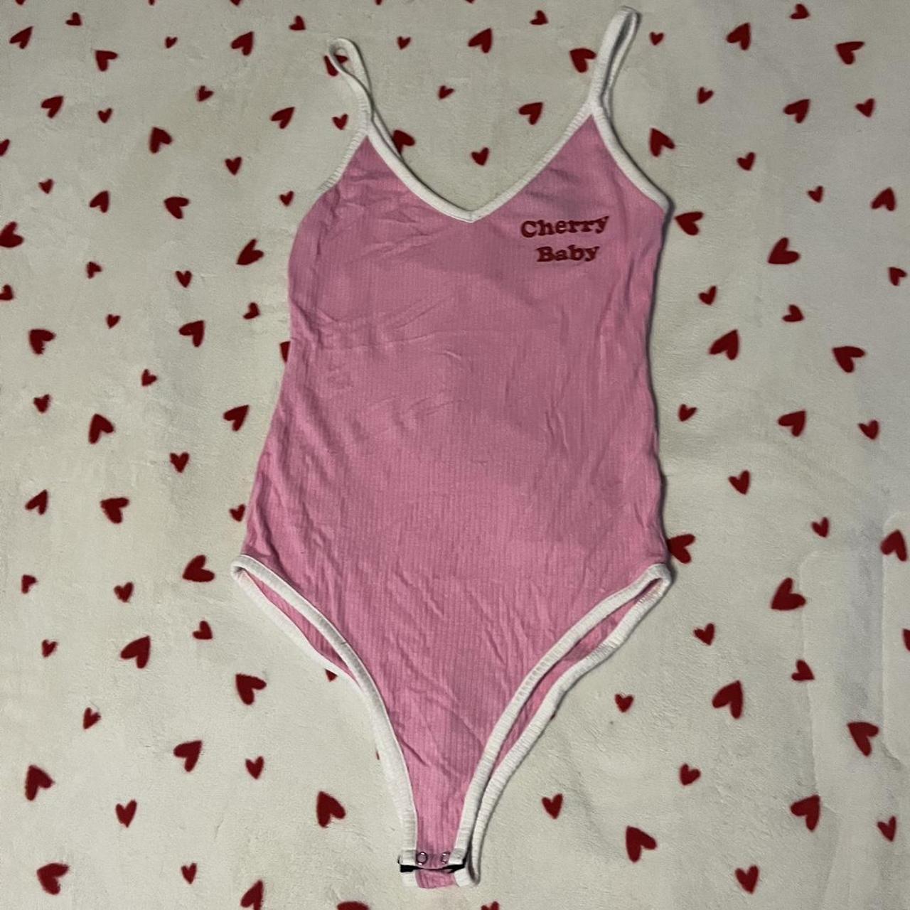 cherry-baby-pink-body-suit-adorable-and-depop