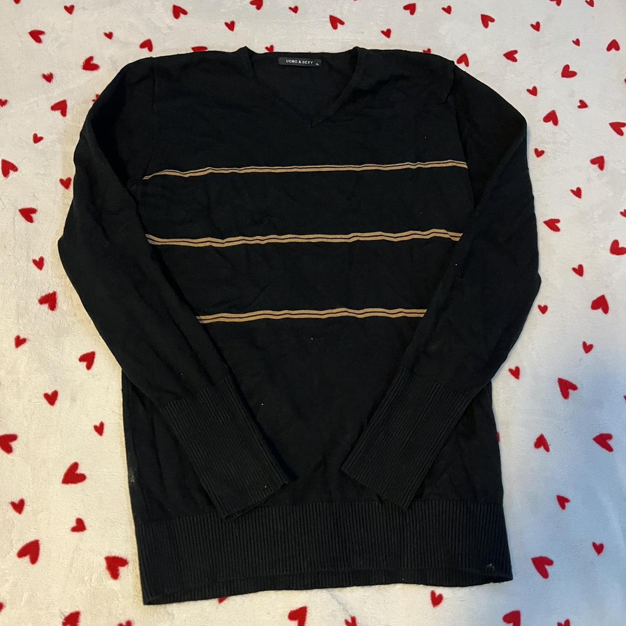 black striped sweater -nothing wrong with it just... - Depop
