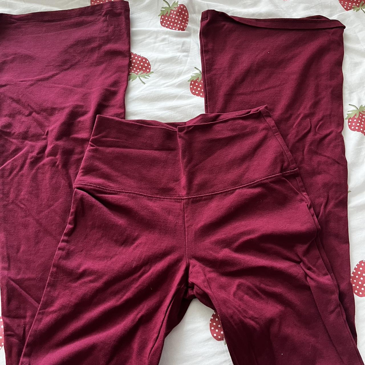 wild fable red burgundy flare leggings sz... Depop