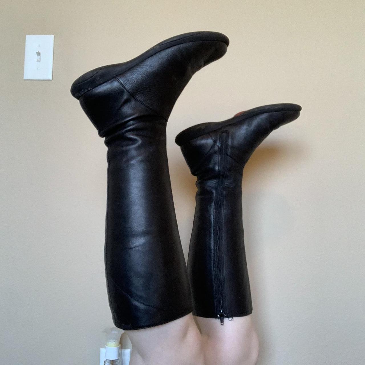 camper knee high boots