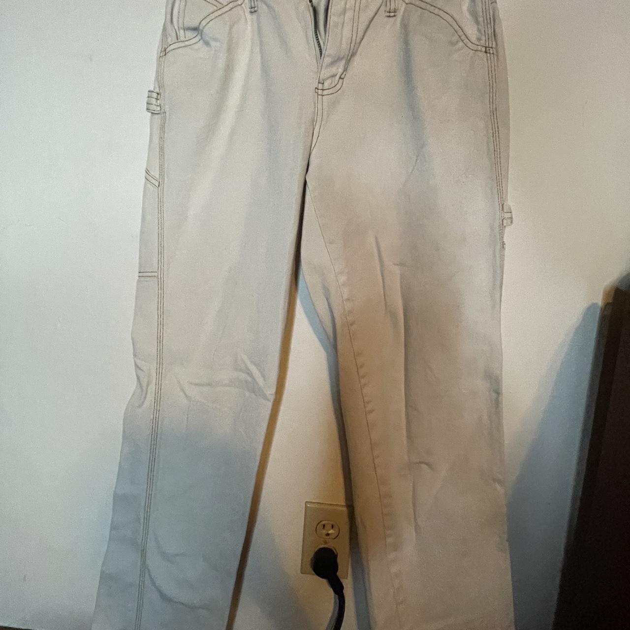Dickies crème cargo pants dickies cargo Depop