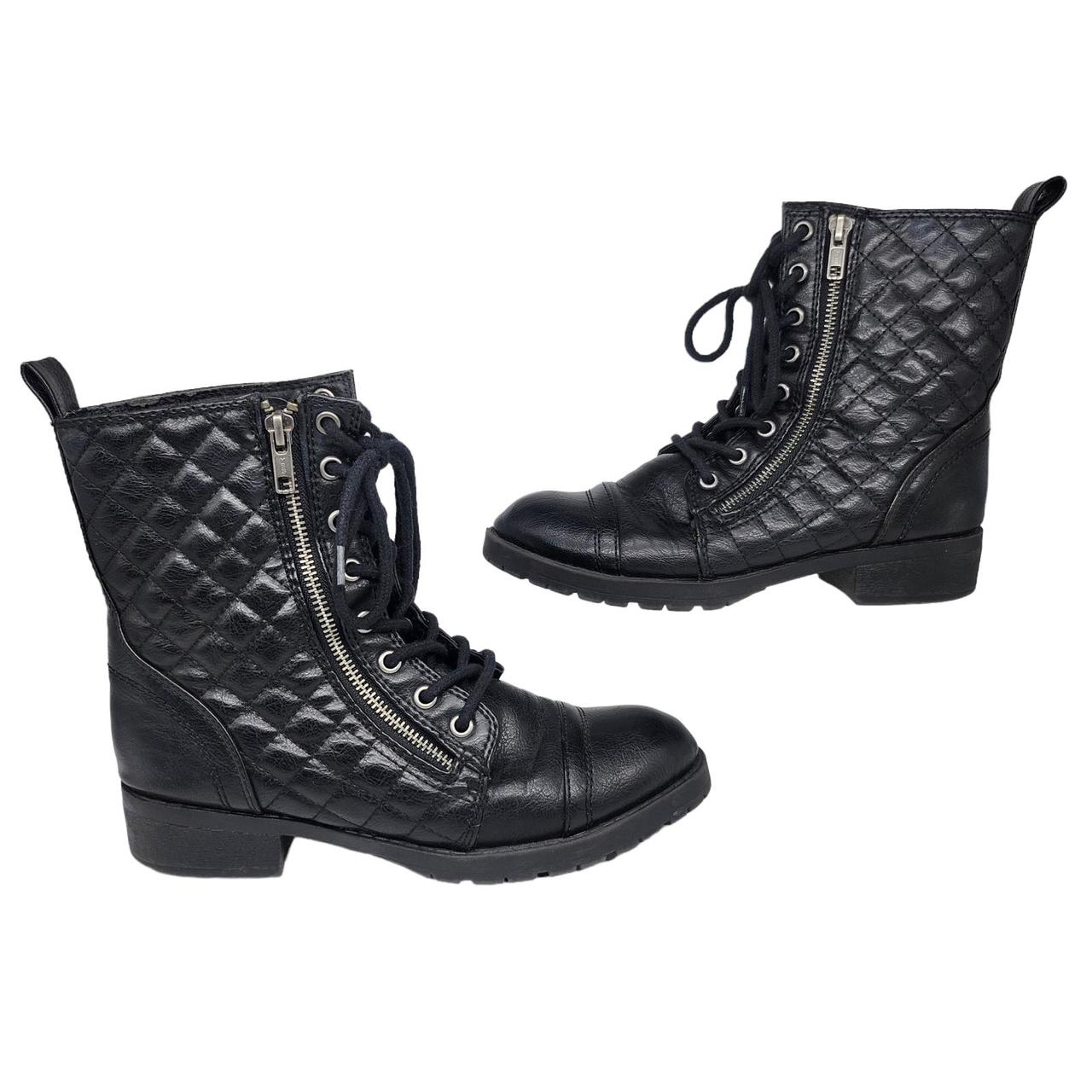 Steve madden spiked deals combat boots