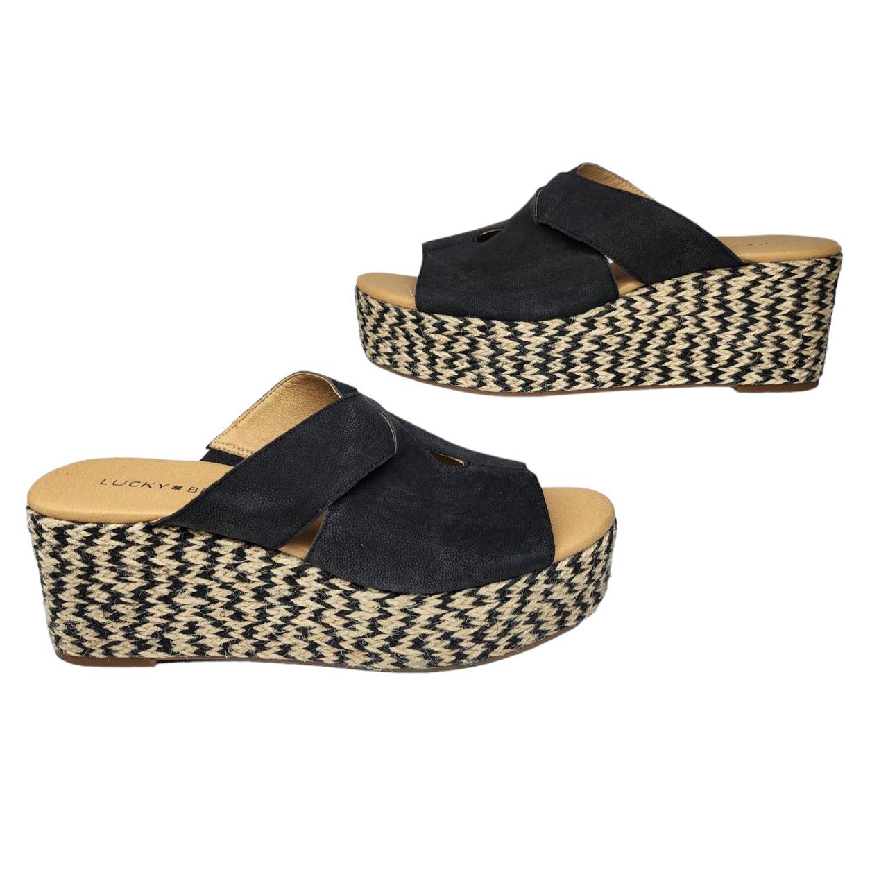 Lucky brand sandals black cheap