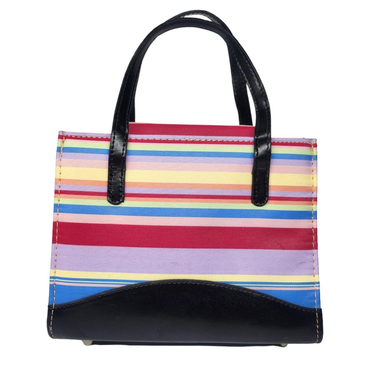 Kate Spade buy rainbow striped purse. PVC material.