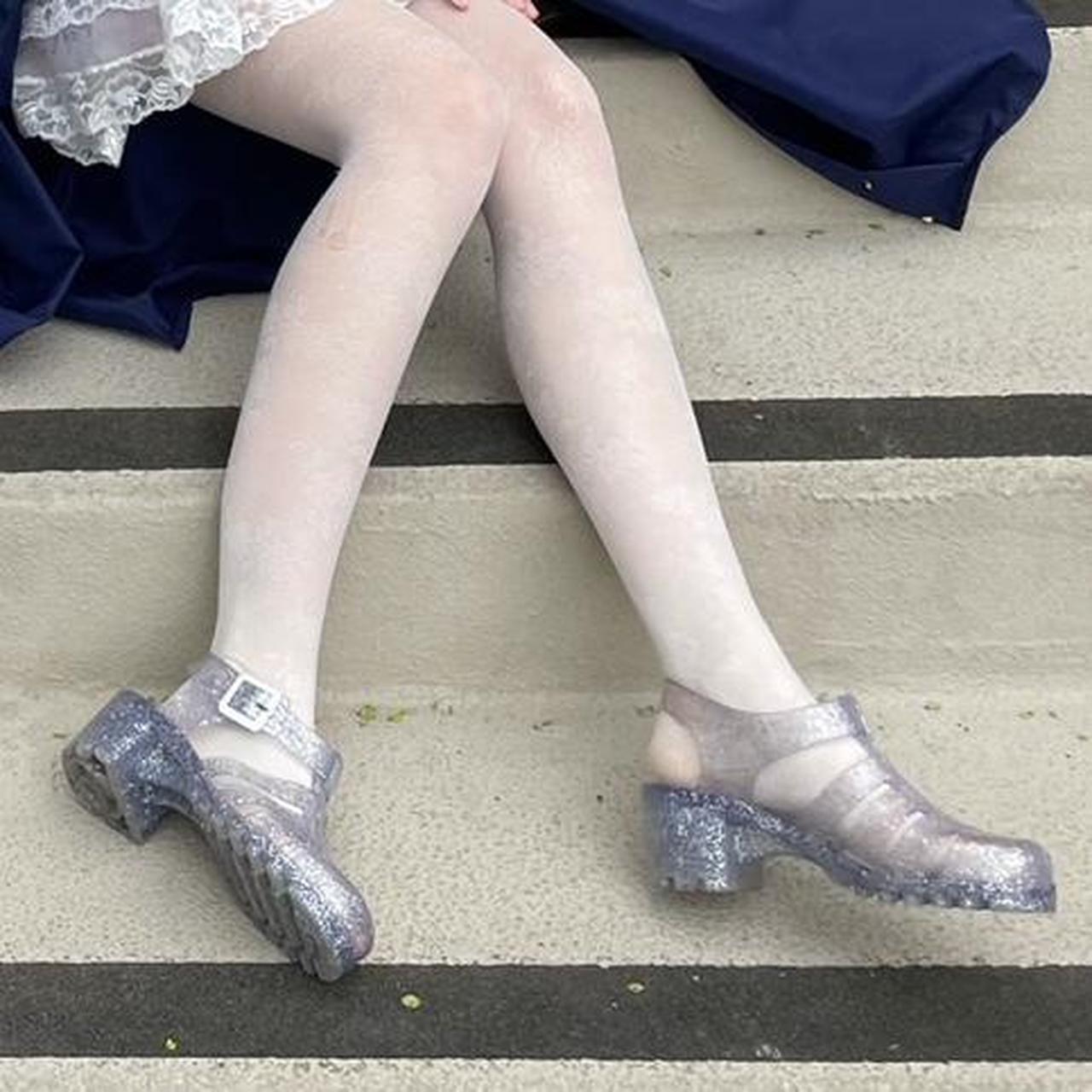 glitter jelly shoes for adults