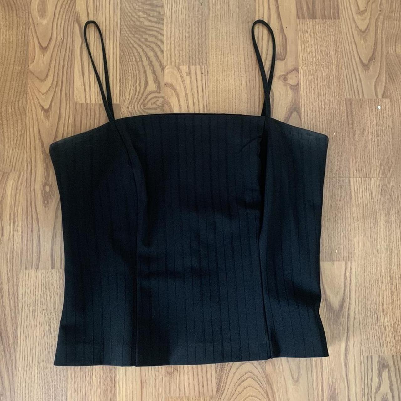 Women's Black and Grey Vest | Depop