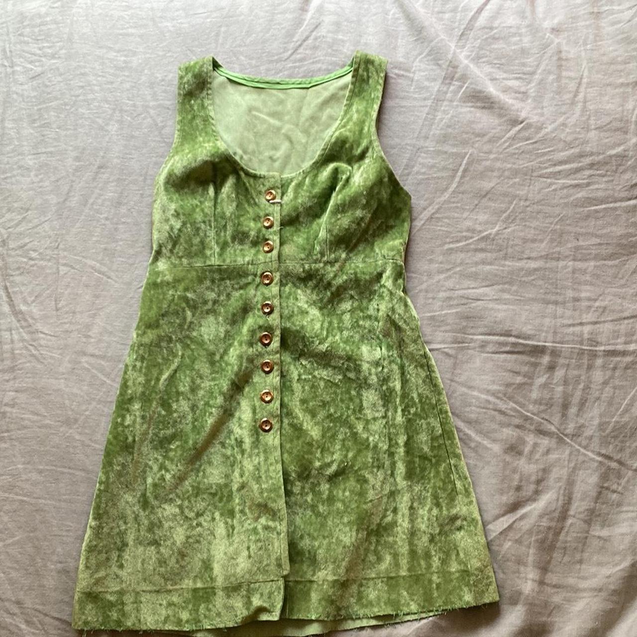 American Vintage Women's Green Dress | Depop