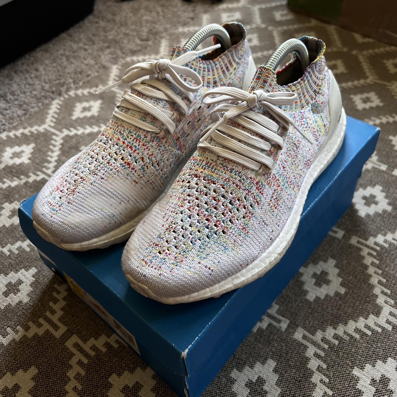 Adidas ultra boost shop uncaged trainers  white/multi