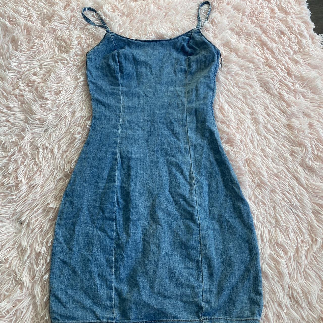 Denim Dress from forever 21 !!! Mid length dress - Depop