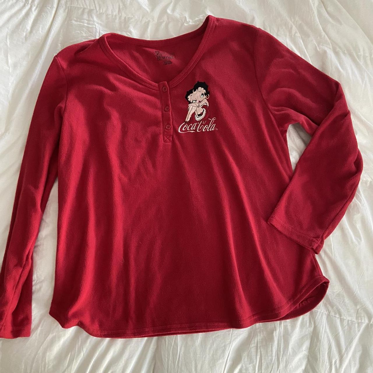 Betty Boop Coca Cola Long Sleeve Great Condition Depop