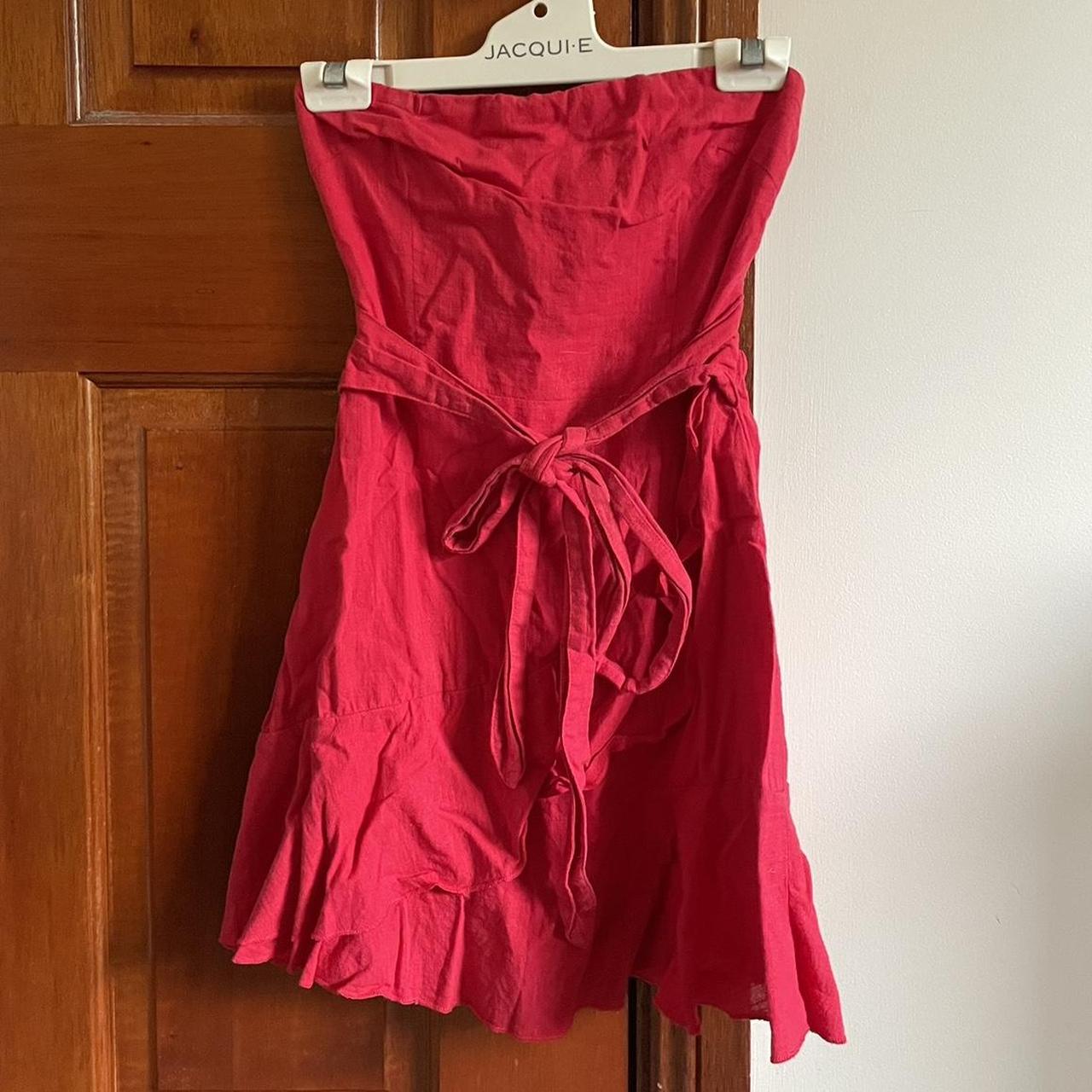 PERFECT STRANGER STRAPLESS MINI DRESS RED - Size 8 -... - Depop